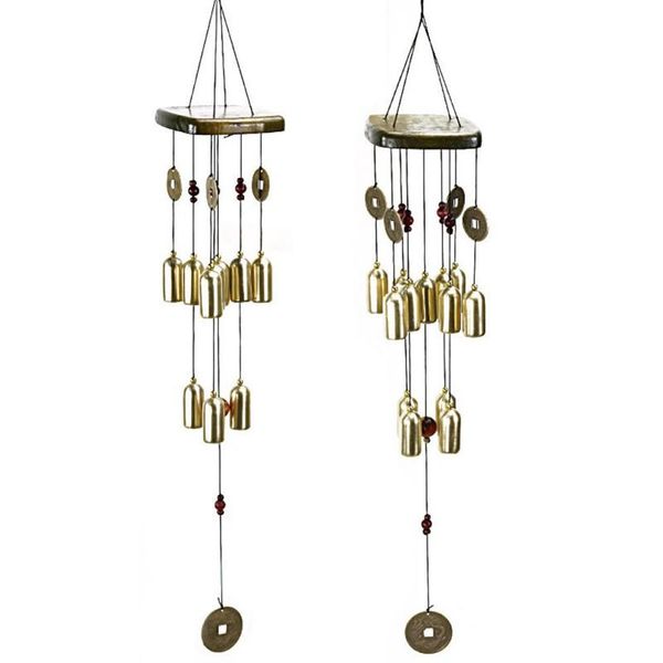 

decorative objects & figurines metal wind chimes bamboo aluminum tubes chimeshome outdoor garden yard hanging ornaments festival decor chris