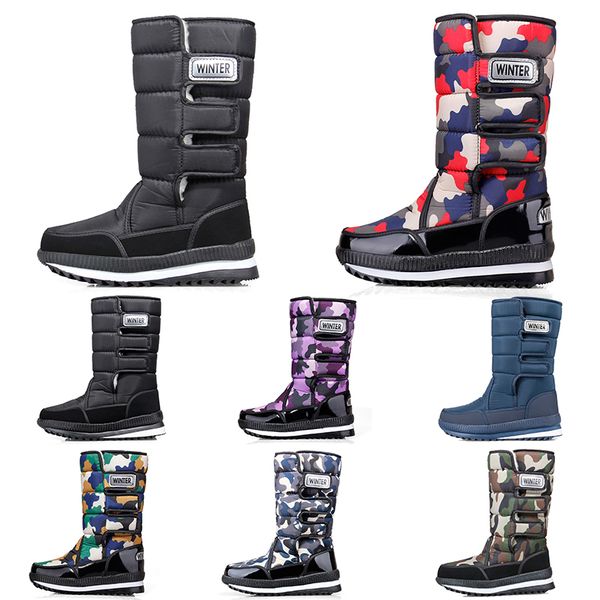 

discount classics snows boots for womens mens fashion high mini ankle short winter boot ladies girls men women booties warms cotton fur non-, Black