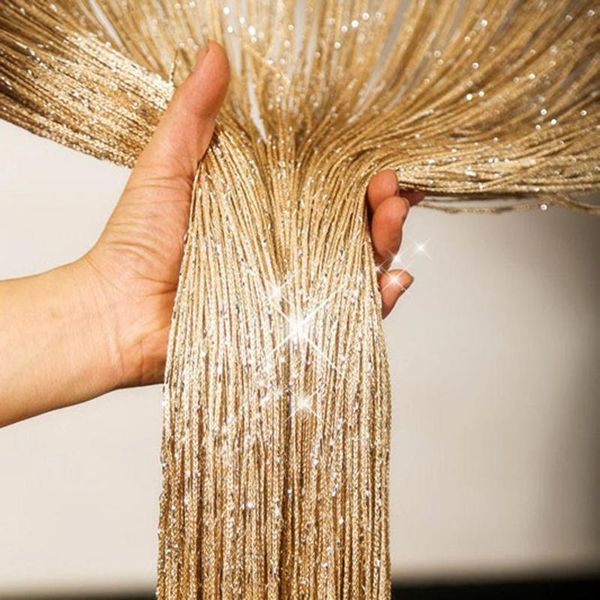 

curtain & drapes beaded string door beads thread curtains window wall panel room divider doorway home living wedding decor