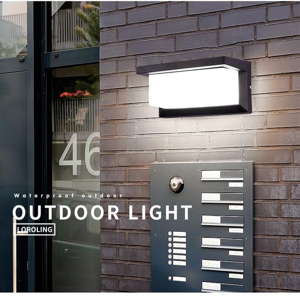 

outdoor wall lamps modern led aluminum waterproof garden sconces balcony stair exterior home decorations lighting luminaire