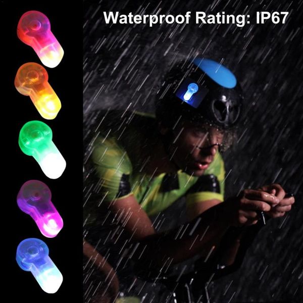 

bike lights helmet signal light adhesive safety flashing for camping driving waterproof lamp hunting outdoor