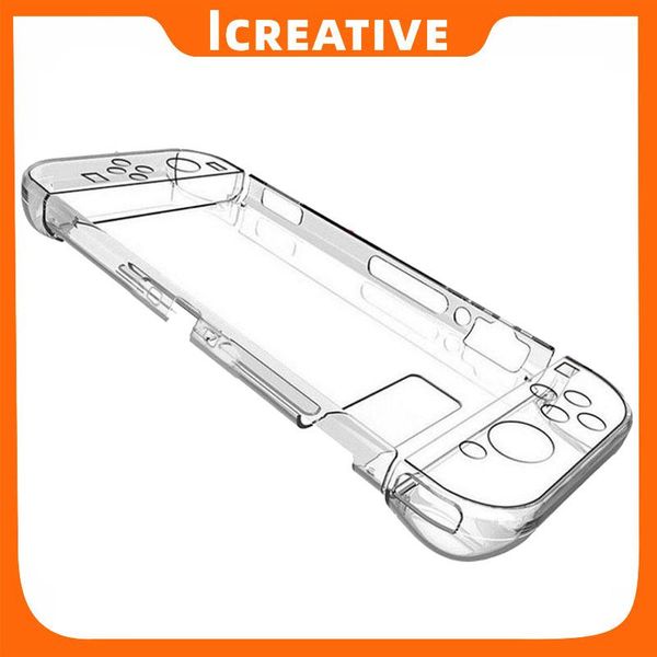 

portable game players universal pc transparent protector case for switch ns cases hard clear back cover shell coque ultra thin bag