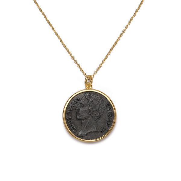 

amorita boutique 925 portrait coins pendant necklace 210506, Silver