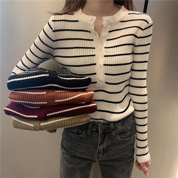 

women's sweaters 2021 autumn and winter women knit, White;black
