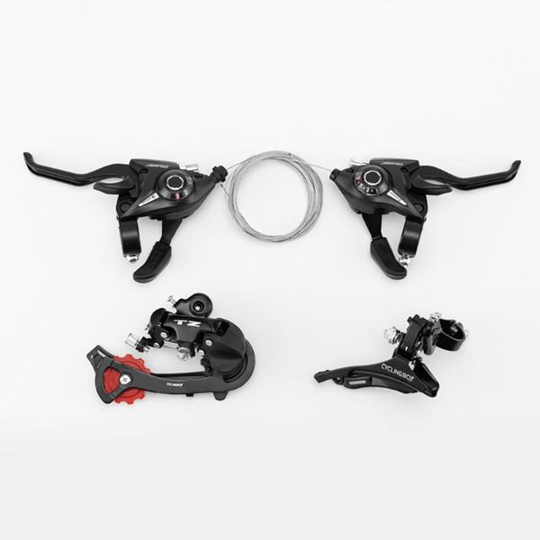 

bike derailleurs bicycle derailleur 21 speed mtb mountain road riding cycling disc brake levers with shift cable left right transmission