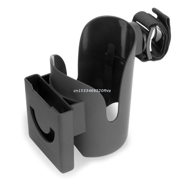 

stroller parts & accessories 2 in 1 cup holder + phone universal rack for buggy dropship