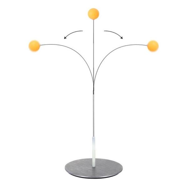 

portable table tennis practicettrainer elastic soft shaft training aaccessories good balls
