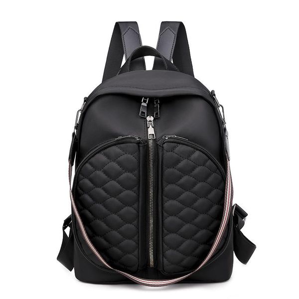 

backpack women's fashion embroidery thread rhombus travel backpacks student school bags outdoor leisure lapbag mochila