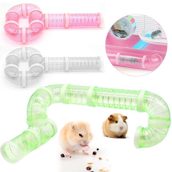 

small animal supplies u-tube type hamster tunnel tube line training game external connected toy for cage accessories