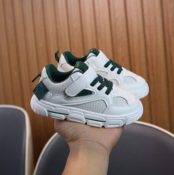 

children shoes for girls sneaker boys sport shoes spring autumn soft bottom baby toddler flat casual sneakers kids shoes, Black;red