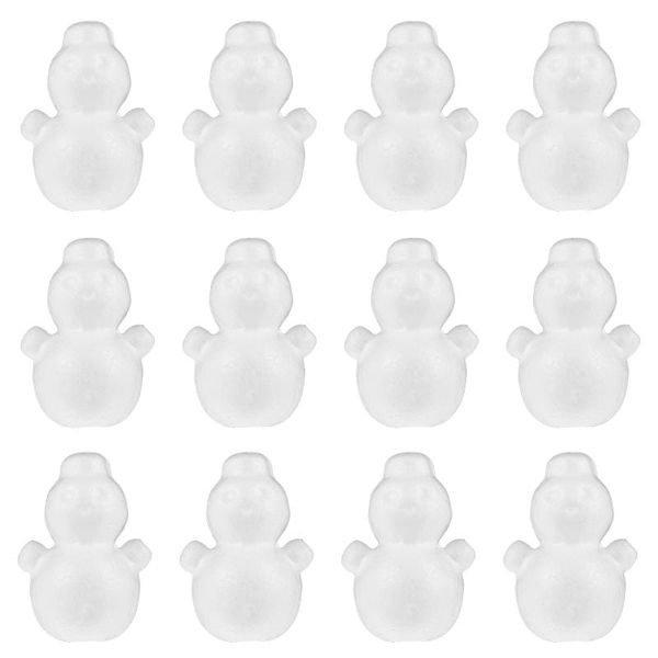 

christmas decorations 12pcs unfinished snowman ornaments children diy crafts models graffiti