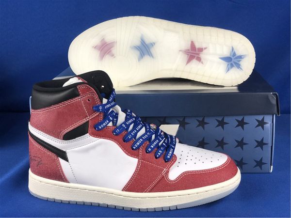 

2021 release jumpman mens shoes 1s trophy room x 1 high og trainers sports blue laces sneakers size us5.5-12