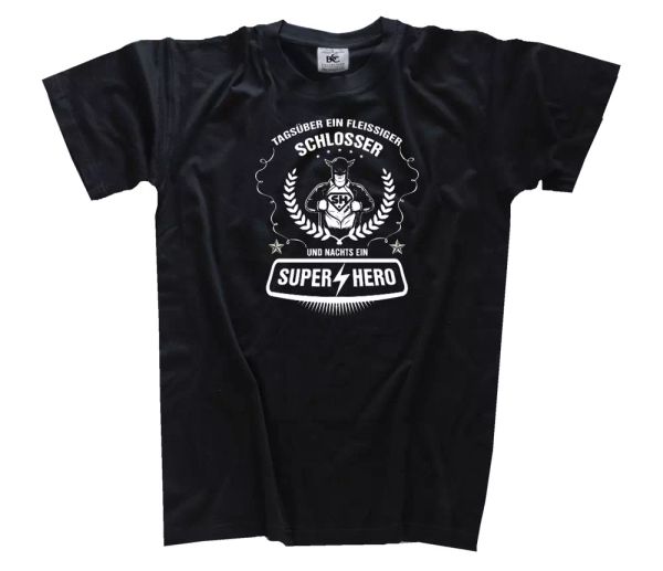 

daytime an industrious mechanic and night a super hero t-shirt s-xxxl, White;black