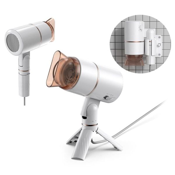

electric hair brushes hands-dryer with tripod stand, foldable negative ion adjustable 3 gear deskfor women men