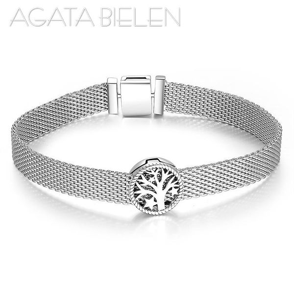 

authentic 100% 925 sterling silver tree of life charms beads chain cz reflexions bracelet bangles fashion jewelry link,, Black