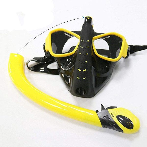 

full dry snorkeling face mask diving equipment silicone masks
