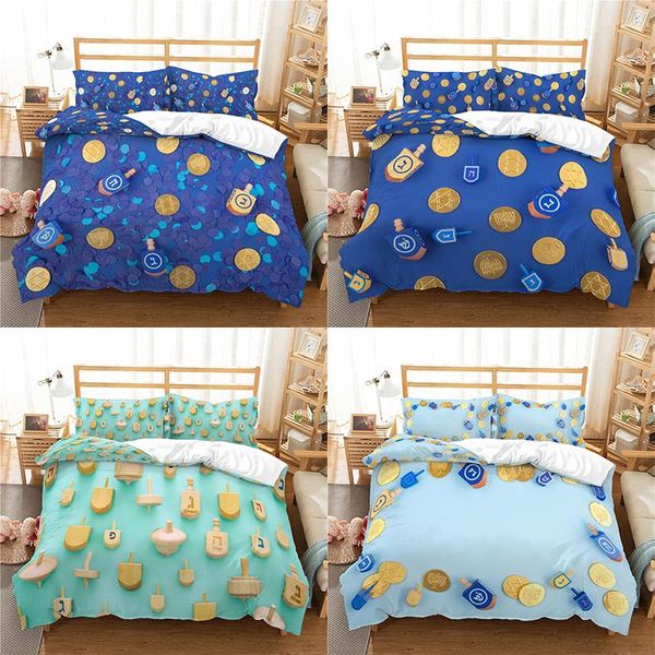 

bedding sets home textile luxury 3d spinning print 2/3pcs comfortable duvet cover pillowcase  and king eu/us/au size