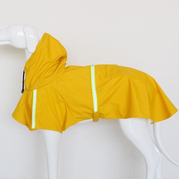 

dog apparel 8 size large big raincoat pet clothes jacket rain waterproof coat reflective cloth