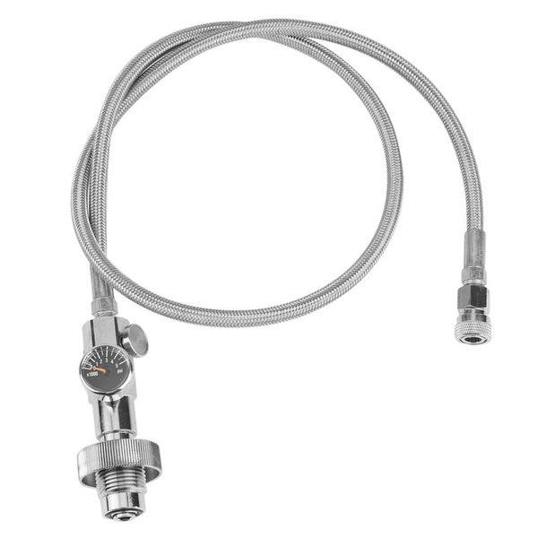 

pool & accessories 4500 psi pcp diving-g5/8 male thread to 8mm disconnect-stainless steel din adapter charging system with 36 inch hose