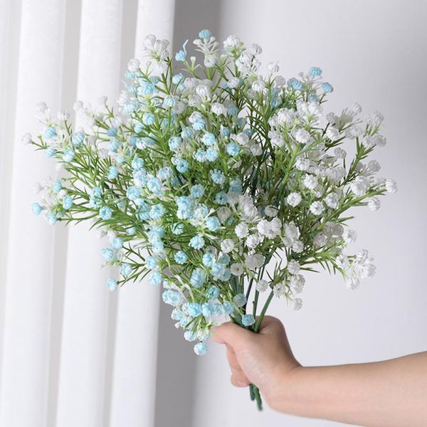

decorative flowers & wreaths fall artificial flower bouquet plastic gypsophila fake diy wedding christmas artificielle decoration po props
