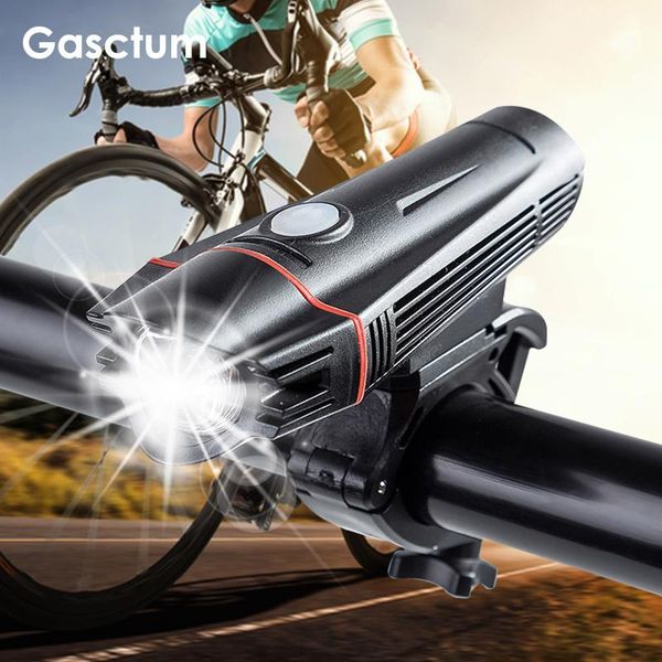

bicycle light usb rechargeable front ipx6 waterproof 4 modes smart mountain riding lamp super bright t6 led bike headlight lights