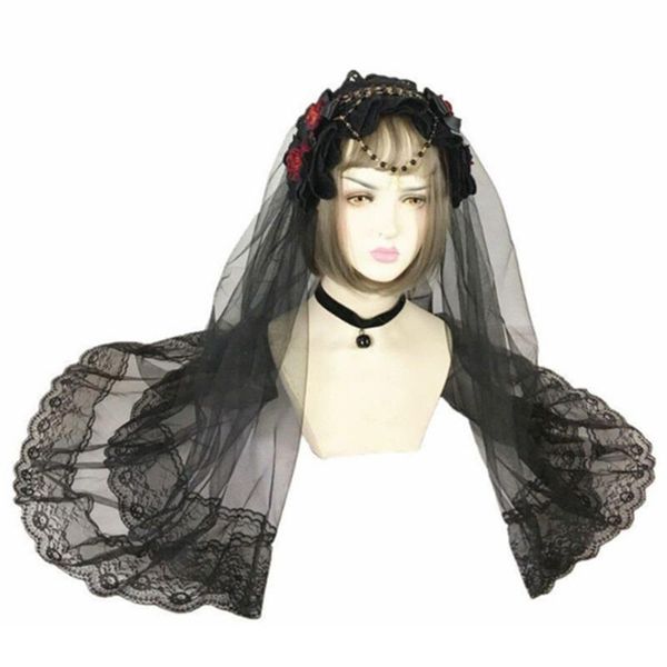 

other event & party supplies floral headwear mesh lace hairband beaded chain headpiece po props fancy dress up halloween vintage accessories