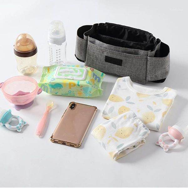 

stroller parts & accessories universal baby pram organizer cup bottle holder trolley storage bag pushchair buggy hanging diaper container1