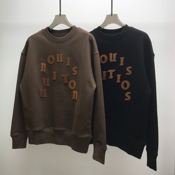 

21ss famous french latest fashion simple terry letter printing classic luxury explosive sweatshirt men's designer high-quality men&#039, Black