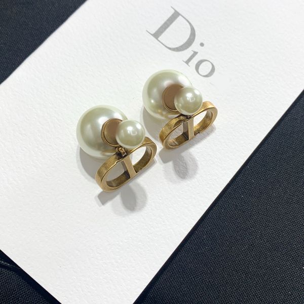 

sweet women needle pearl earrings stud for 925 charms romantic earings fashion silver jewelry holiday gift, Red;brown