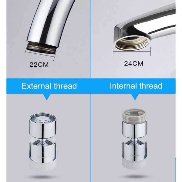 

2-flow kitchen sink aerator 360-degree swivel faucet water saving extender for home bathroom reri889 faucets