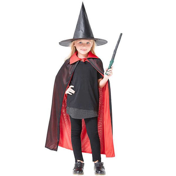 

kids children wizard hat black oxford fashion foldable halloween birthday carnival party cosplay costume accessories q0811, Blue;gray