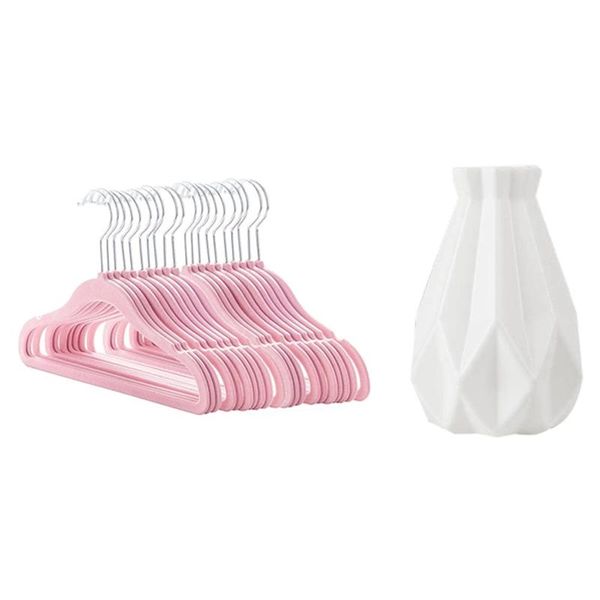 

hangers & racks 20 pack baby velvet non slip clothes with vase decoration home imitation ceramic flower pot