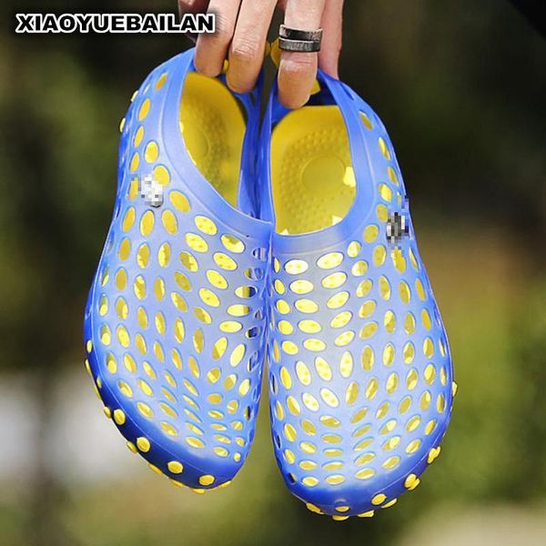 

sandals thick bottom antiskid beach leisure couple shoes in summer, Black