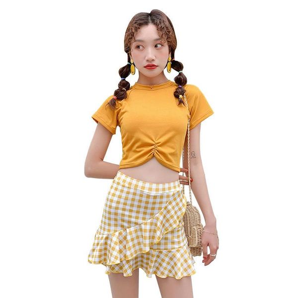 

style swimsuit women's ins wind split two-piece spring slimming suits