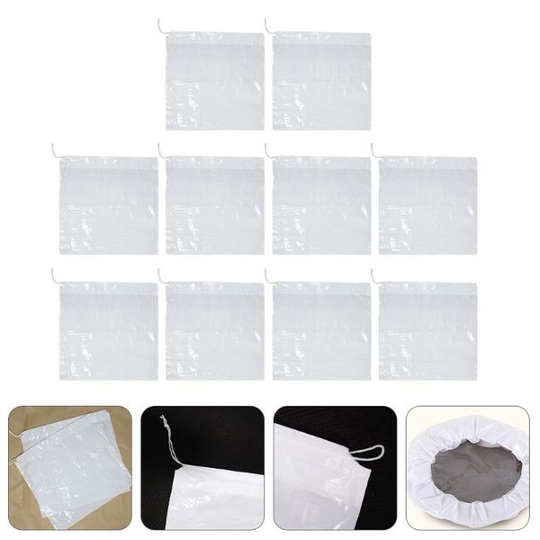 

gift wrap 10pcs portable travel potty drawstring bags training toilet seat waste