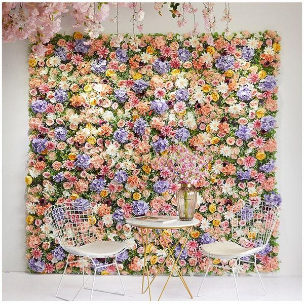 

decorative flowers & wreaths 20pieces / set wedding event background arch artificial flower silk rose peony flower, plant wall party