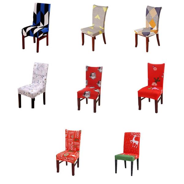 

christmas chair cover decoration elastic banquet slipcovers protector for party decor covers