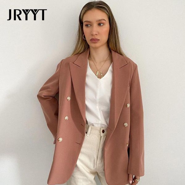 

single breasted long sleeve solid blazer women autumn winter casual jacet notched button elegant femme 2021 women's suits & blazers, White;black