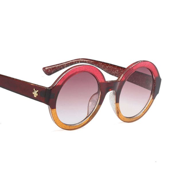 

highend accessories morvan wholale fashion child colorful trendy uv case round kids girl had sunglass, Black