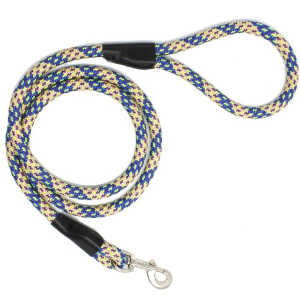 

multi color extra heavy duty 14mm diameter nylon braided rope dog training leash for large dogs collars & leashes