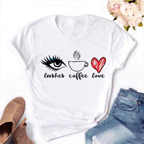 

and women fashion eyes mens t shirts coffee harajuku ulzzang graphic print tshirts summer tees female, White;black