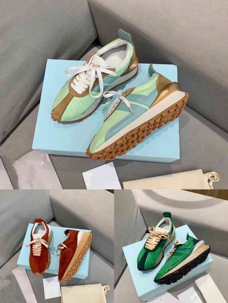 

lan03 paris curb bumpr leather sneakers baby men women shoes bur house chaussures de designer sports loafers running lanviin casual, Black