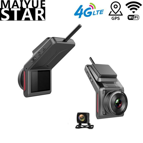 

maiyue star 4g mini car dvr dual lens 1080p hidden video recorder wifi crossed camera gps tracker hd night vision dvrs
