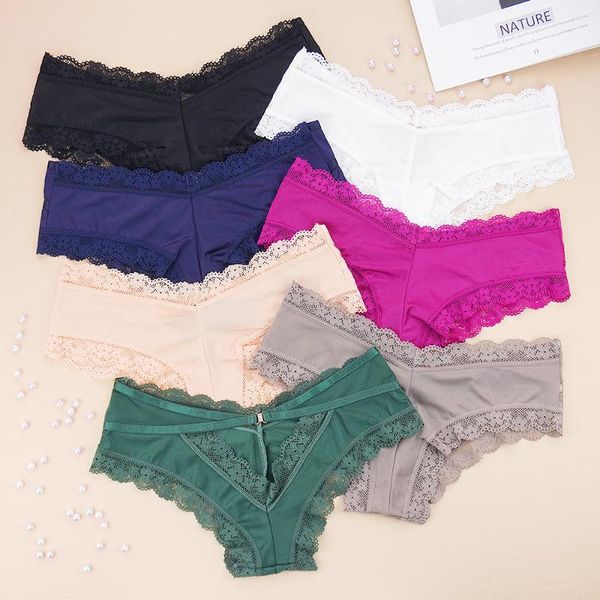 

women's panties lace temptation low-waist woman thong transparent hollow out underwear female, Black;pink