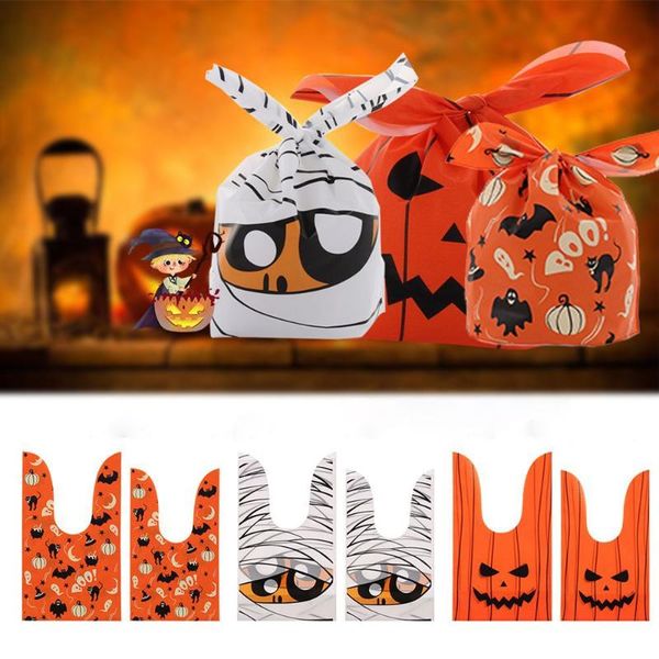 

gift wrap 300pcs bat party supplies pumpkin ear cookie bag halloween decoration candy bags baking packaging