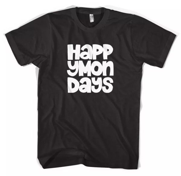 

Happy MONDAYS MADCHESTER STONE ROSES Unisex T-Shirt All Sizes, White;black