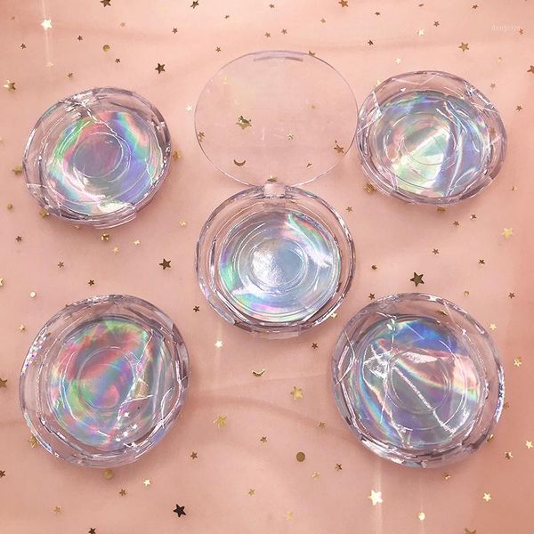 

wholesale transparent round eyelash box for 25mm27mm eyelashes1