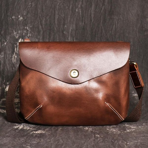 

shoulder bags nesitu design vintage brown red black genuine leather small women messenger bag girl lady purse m1049