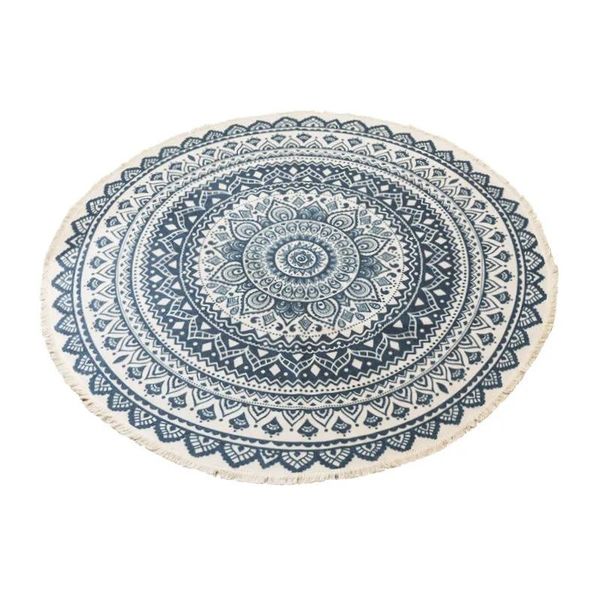 

carpets national wind cotton print home living room rug coffee table mat floor mats bedroom study round carpet outdoor