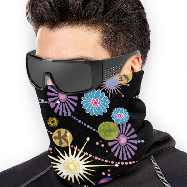 

fireworks candy color outdoor sport magic scarf neck warmer tube hiking cycling face head wrap headband man woman q003 caps & masks, Black